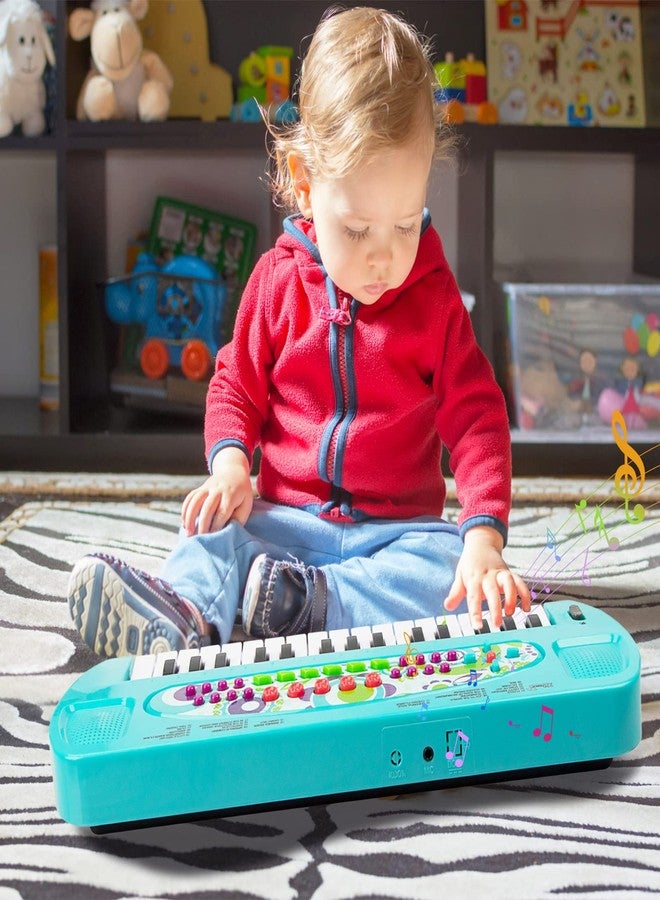 Raimy Mini Keyboard Piano for Kids, 32 Keys Portable Piano Early Learning Educational Electronic Music Keyboard Instrument Toys for 3 4 5 6 Year Old Boys and Girls (Blue) - Image 5